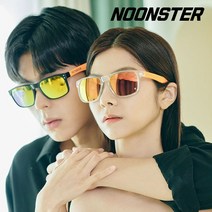눈스터 다비드 편광 선글라스 미러광학렌즈, 무광블랙+무광오렌지, 골드미러