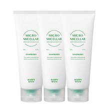 해피바스 마이크로미셀라 솝베리 모이스춰 클렌징폼, 150g, 3개