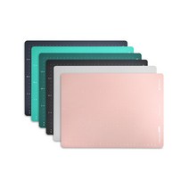 현대오피스 페이퍼프랜드 데스크매트 안전소재사용 접이식 컷팅매트 모음상품, 핑크