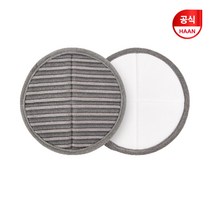한경희 스팀물걸레 청소기 EHMS-D3000WT전용 초극세사 패드(일반용) 그레이 2장세트, 2개