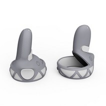 골프 VR 오큘러스Oculus Quest 2 용 보호 커버 액세서리 터치 컨트롤러 그립 핸들 실리콘 케이스 오큘러스, 한개옵션1, 01 Gray