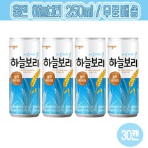 웅진 하늘보리 250ml 캔 보리음료 보리차, 60캔