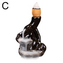 실내분수대 미니분수대 실내분수 미니분수 폭포 향 버너 역류 세라믹 홀더 분수 콘 홈 장식, 03 C