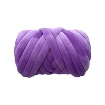 이지코튼 핑거니팅 패브릭 자이언트 얀 벨벳얀 500g 03 퍼플, 단품, 단품