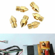 용접 부품 CO2 토치 재료 0.1-1.0mm 3D 프린터 황동 노즐 Mk8 압출기 프린트 헤드 레터링 인쇄 액세서리, 03 0.3mm