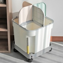 이동식 다용도 4칸 분리수거함 40L 48L/휴지통/쓰레기통/분리수거함/대용량분리수거함/원터치분리수거함/원터치휴지통/이동식분리수거함/이, 콰트로 분리수거함