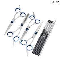 LUEN 바데란 반려 동물 가위 미용 강아지 고양이 애완 애 견 묘 캣 펫 가정 매장 업소 용품, 커브업가위