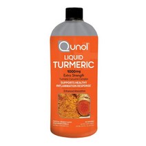 Qunol 큐놀 리퀴드 투메릭 고함량 강황 터메릭 커큐민 1000mg 흡수력강화 60회분 Liquid Turmeric Curcumin with Bioperine, 1개