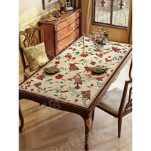 북유럽 책상 테이블보 식탁보 식탁매트 가죽, 80x80cm, E