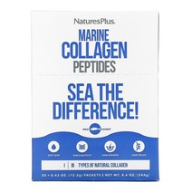 NaturesPlus 해양 콜라겐 펩타이드 스틱 팩 20개 개당 12.2g(0.43oz)옵션확인필수