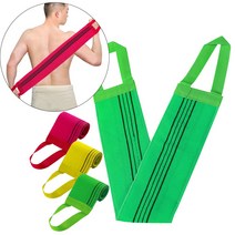 (고리타올 B형 1P) 롱 이태리타올 목욕 샤워 타올 등밀이 때타올 때수건 손잡이 이태리 타올 등밀이 타월, 그린[1P]