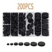 Hardware 200 170 125개 Rubber Grommet Assortment Firewall Hole Electrical Wire Gasket Kit for Plug a, 03 200개