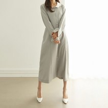 아이우먼 동글카라배색원피스 TGK986M303 빅사이즈