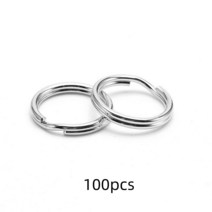 쥬얼리 팔찌 귀걸이 만들기 부자재 50/100 개 스테인레스 스틸 오픈 점프 링 DIY 키 체인 열쇠 고리 보석 공예 용품 재료 액세서리