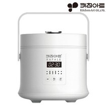 키친아트 2~3인용 전기밥솥 KR-D300BB 화이트 미니밥솥 소형전기밥솥 손잡이 캠핑용, 단품없음