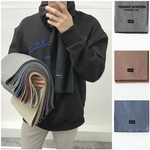 프랭키뉴욕 프랭키뉴욕 남자 울20 머플러 목도리 겨울 남녀공용 블랙 그레이 브라운 카키 핑크 베이지_IS0M02