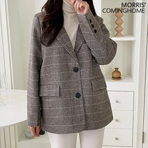 모리스커밍홈 헤링본 싱글 투버튼 울 자켓 M2210JK614D