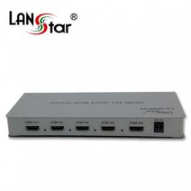 LANstar HDMI 4:1 모니터 화면 분할기/LS-HDM104/1080P 60Hz 지원/하나의 모니터에 4개의 화면을 분할하여 출력/5가지 디스플레이 모드의 쿼드 멀티 뷰어