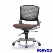 ForU74 사원용 회전의자 멜론 팔무 사출 쿠션 발 사무용의자 사무의자 책상의자, 블랙 그린