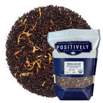 미국직구 자연유래 포지티브 티 회사 열대 얼 그레이 블랙 티 루즈 리프 16온스, 수량, 상세참조