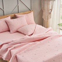 매직크린 벼리 스프레드 싱글 세트 핑크이불 이불세트 극세사이불 호텔이불 침구세트 호텔침구 극세사이불세트 알레르망침구세트 차렵이불세트 알레르망 체크먼지없는이불세트 순면호텔이불세트 이불세트SS 이불베개세트 테디유니콘이불세트, 백일홍 본상품선택