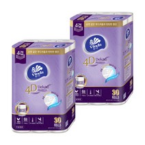 브랜드없음 빈다 4D Deluxe 4겹 엠보싱 화장지 23m 60롤 개별포장, 단품없음