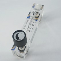 0.1-25LPM 맞는 튜브 O.D 6mm N2 질소 유량계 로타미터 밸브 LZM-6T, 06 0.5-5 LPM