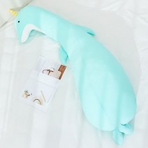 옆으로자는베개 옆잠 거북목 다리베개 다리쿠션 어깨편한 목주름, 블루외뿔고래(올 아이스 쿨링 여름맞이)
