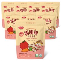 베베스트 유기농 현미 칼슘 현미킥 20g, 사과 + 당근 혼합맛, 8개