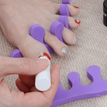 패디큐어 헬퍼 발가락 벌리개 고정 쿠션 끼우개 네일 매니큐어, 일반형, 1개