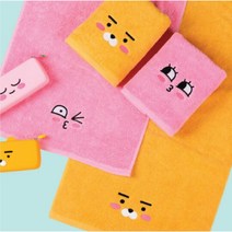 카카오프렌즈 라이언 어피치 호텔 타올세트/타월세트/핸드타올/(발매트와 제품박스는 제외), 어피치SET
