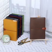 꼼꼬미 초콜릿 6공 다이어리 가죽 다꾸 시스템 DIARY, 블루베리 초코