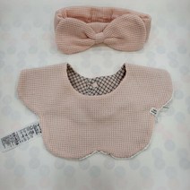 아가방 핑크 턱받이(헤어밴드) 01P084207