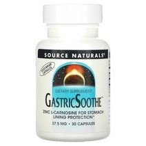 소스 내추럴스 Source Naturals GastricSoothe 37.5mg 캡슐 30정, 5개