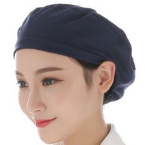 여성 남성 방진 통기성 주방 요리사 모자 워크샵을위한 탄성 면화 공장 작업 모자 보호용 헤어 커버, 파란색