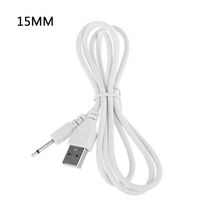 USB 충전 케이블 코드 범용 2.5 AUX 오디오 모노 전원 공급 장치 충전기 15/1, 02 15mm