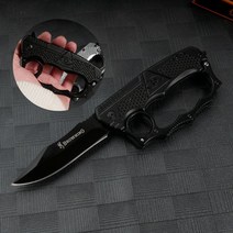 접을 수 있고 호신용 너클 전술 나이프 블레이드 손가락링 너클 여성 호신용품 DA200, 블랙