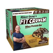 FITCRUNCH Mint Chocolate Chip 핏크런치 민트 초콜릿칩 프로틴 바 46g 18개입