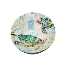 Sigrid Olsen Green Sea Turtles Bowls 100% Melamine Salad Soup Cereal Pasta Bowls Set of Four