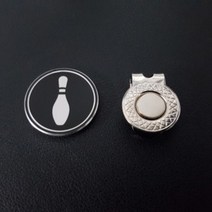 골프 제작 볼마커 자석클립 세트 기업체 단체 홍보용, 40mm, 각인있음(이니셜간단문구 등)
