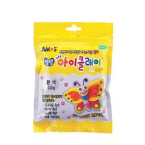 아모스 아이클레이 파우치 50g / 클레이만들기 촉감놀이 발달교육 소근육발달, 보라