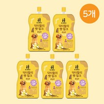 닥터할리 펫밀크 바닐라 200ml 강아지 전용 우유 전연령, 5개
