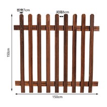울타리 대문 펜스 나무 디자인 원목 휀스 전원주택 카페 정원, 150X 높이 150 탄화