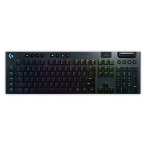 로지텍 G913 무선 기계식 적축 키보드 RGB, 블랙, 일반형