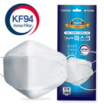 KF94 마스크 세이프엠 황사 방역용 safeM 국내생산 고급원단, 화이트 100매