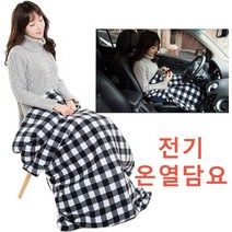 차량용 온기 온열 전기 담요 무릎 중형 사이즈 차박 필수 용품 캠핑 겨울 여행, 1개