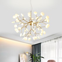 직배송 나뭇가지 옷가게 카페 천장 팬던트 조명 자작나무 천장등 샹들리에 ch201, 36구(타원형)황색조명