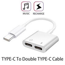 삼성 갤럭시 S21 FE S20 플러스 S22 울트라 타입 c에 3 5mm 어댑터 2 1 분배기 케이블에 대한 USB C 헤드폰, 01 Double Type C Port