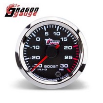 데피게이지 자동차 부스트 RPM defi 게이지 드래곤 52 타코미터 전압계 공기 연료 비율 수온 오일 온도 프레스 7 색 백라이트회전 속도계, Booster Gauge(PSI)