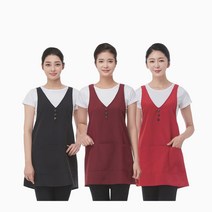 라인 포그니 맵시 미용유니폼 L, 블랙, 1개